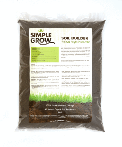25lb Worm Castings - Simple Grow Soil Builder - simplegrowsoil
